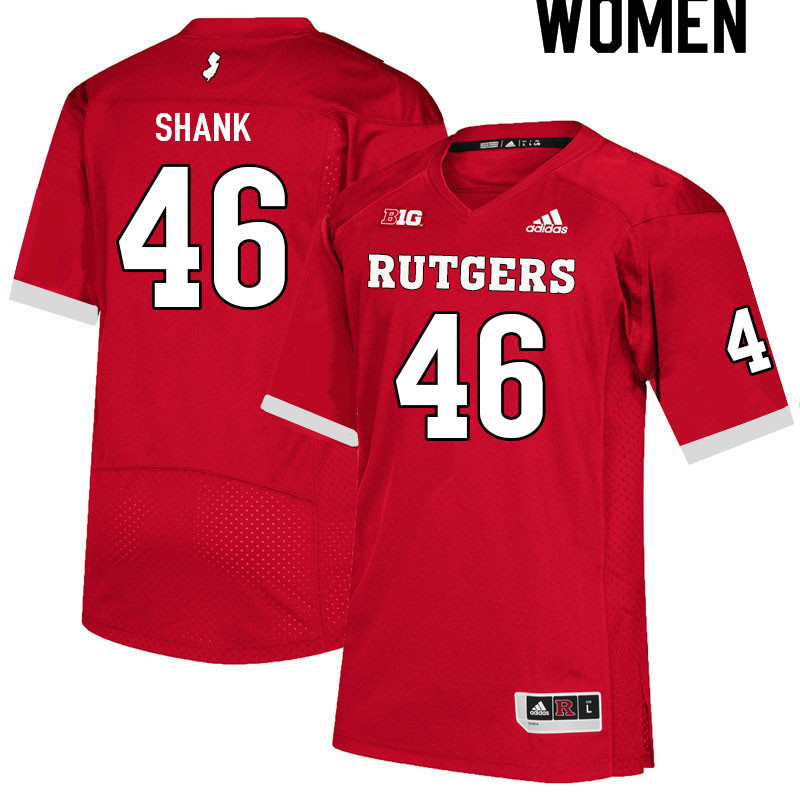 Women #46 Brendan Shank Rutgers Scarlet Knights College Football Jerseys Sale-Scarlet